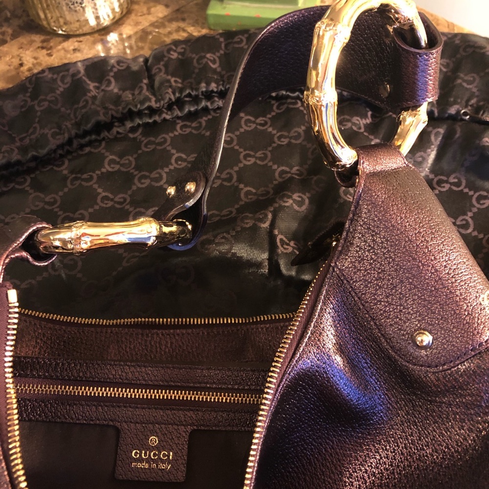 AUTH Gucci Hobo & DUSTBAG 🌺 NWT 🌺 GORGEOUS & NEW - Picture 7 of 8